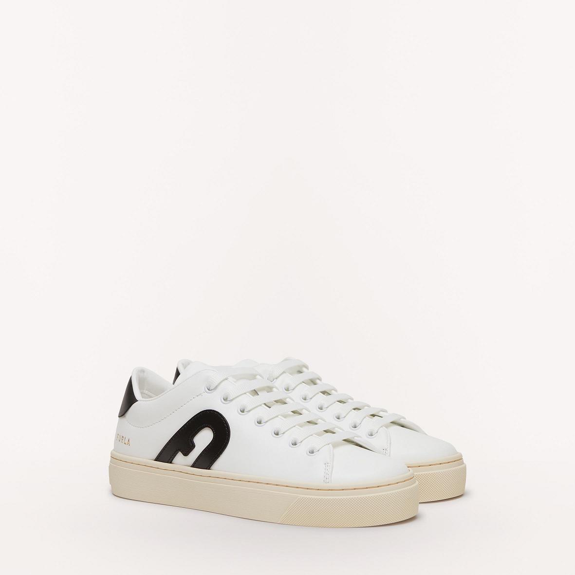 Furla Joy Sko Tilbud - Sneakers Dame Hvide Sort VKR490367